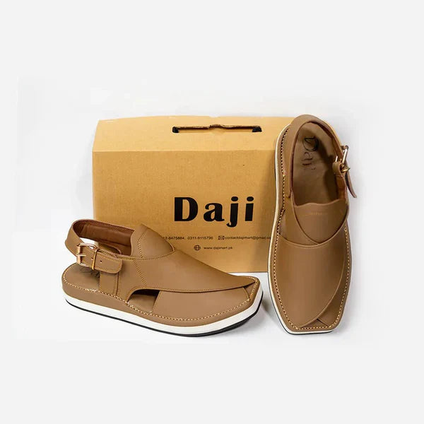Brown Kaptaan Chappal – Pure Handmade – Daji Wear Special