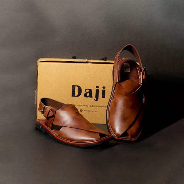 Premium Peshawari Chappal – Light Brown