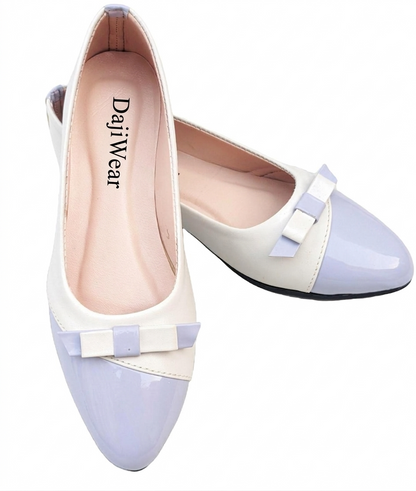 Purple Women Bow Flats Pumps – Casual &amp; Formal Wear