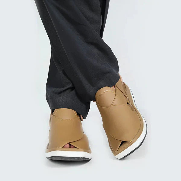 Brown Kaptaan Chappal – Pure Handmade – Daji Wear Special
