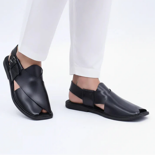 Premium Leather Charsadda Chappal for Men