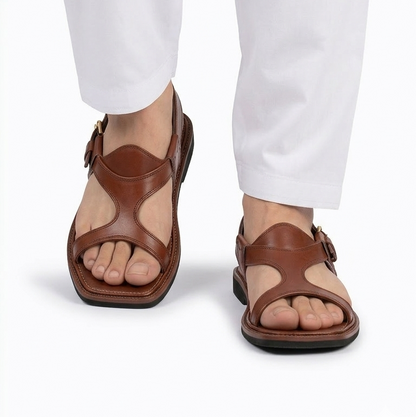 DajiWear Handmade Pure Leather Panjedar Chappal