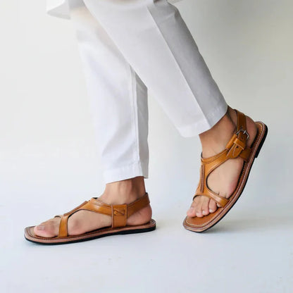 Handmade Pure Leather Panjedar Chappal for Men