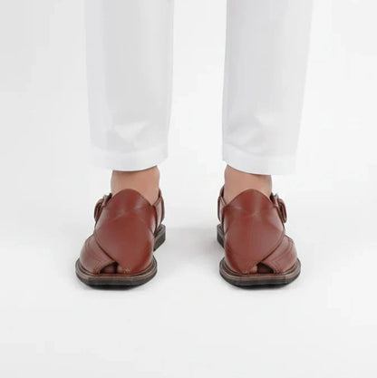 Pure Leather Handmade Peshawari Chappal For Men